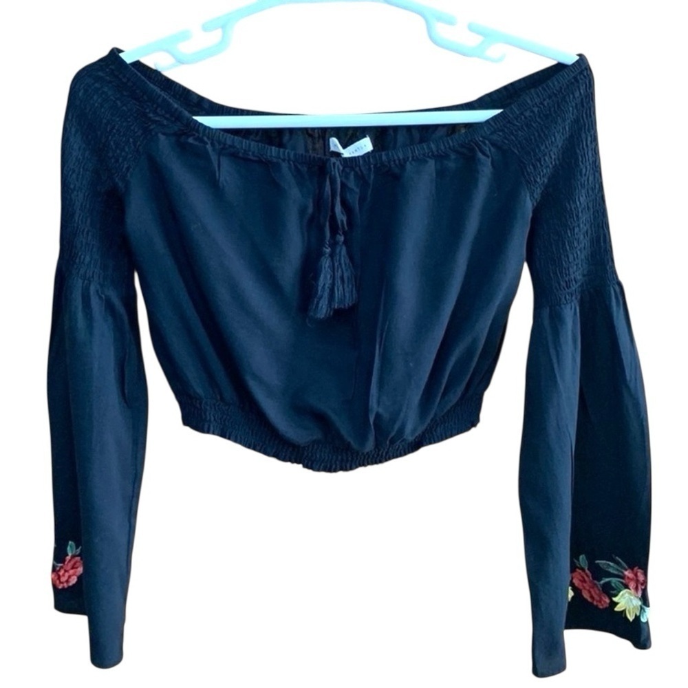 Pac Sun L.A. Hearts Embroidered Crop Top